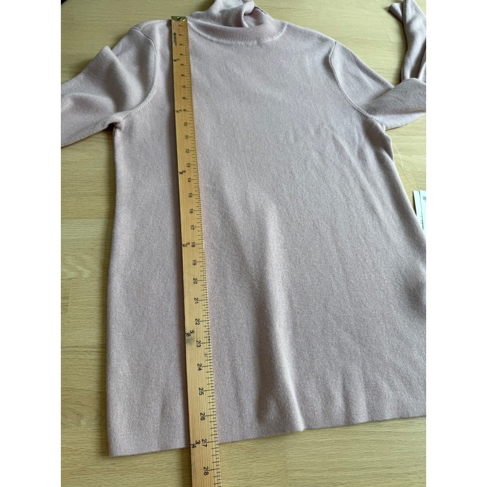 Chicos Womens Pink Coolmax Cotton Blend Turtleneck Sweater Size L NEW - Picture 10 of 10